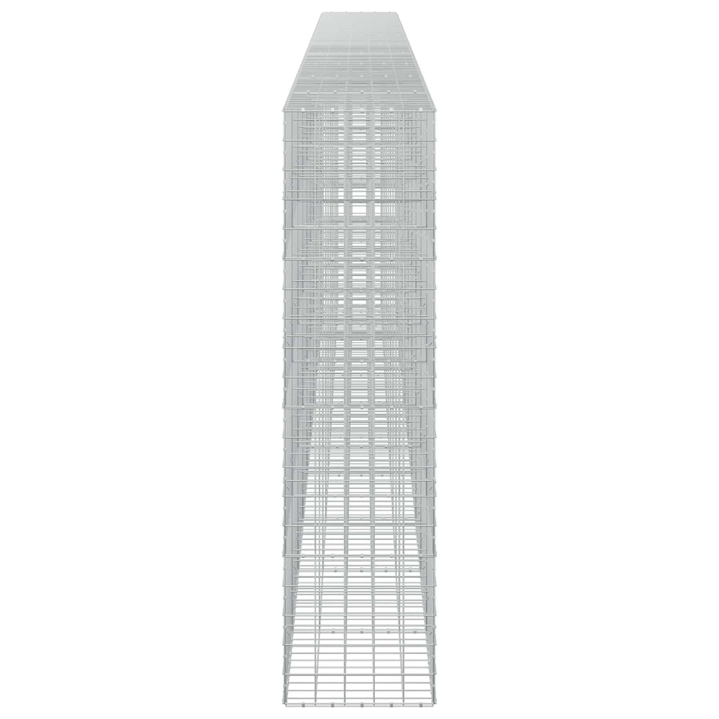 vidaXL Gabion z drutu 3,5 mm i siatką 10x10 cm 1000x50x200 cm