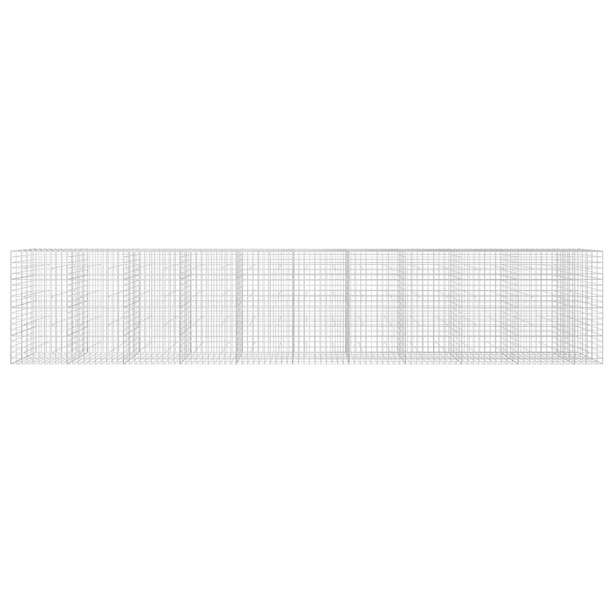 vidaXL Gabion z drutu 3,5 mm i siatką 10x10 cm 1050x50x200 cm