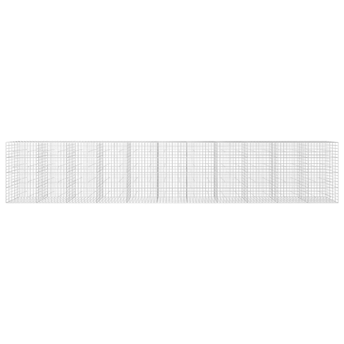 vidaXL Gabion z drutu 3,5 mm i siatką 10x10 cm 1100x50x200 cm