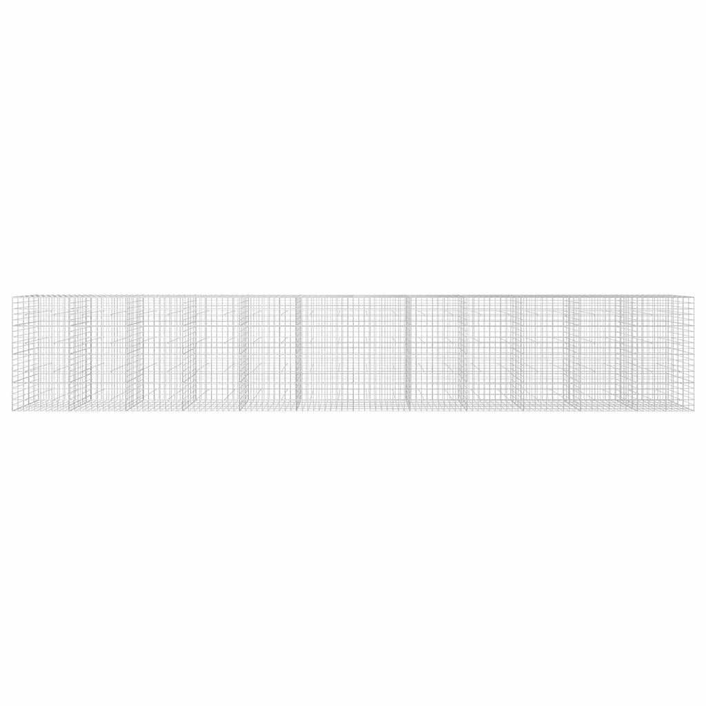 vidaXL Gabion z drutu 3,5 mm i siatką 10x10 cm 1200x50x200 cm