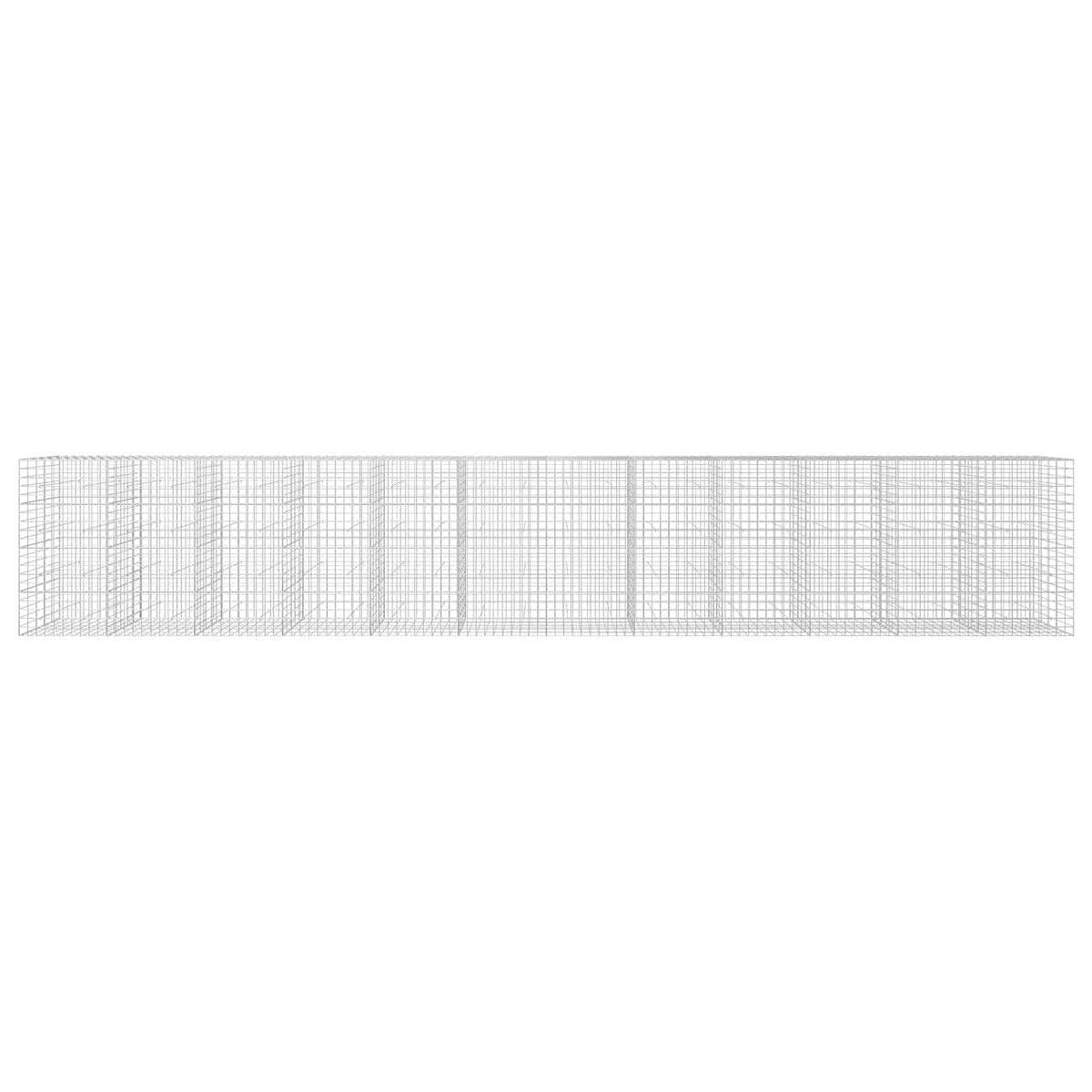 vidaXL Gabion z drutu 3,5 mm i siatką 10x10 cm 1200x50x200 cm