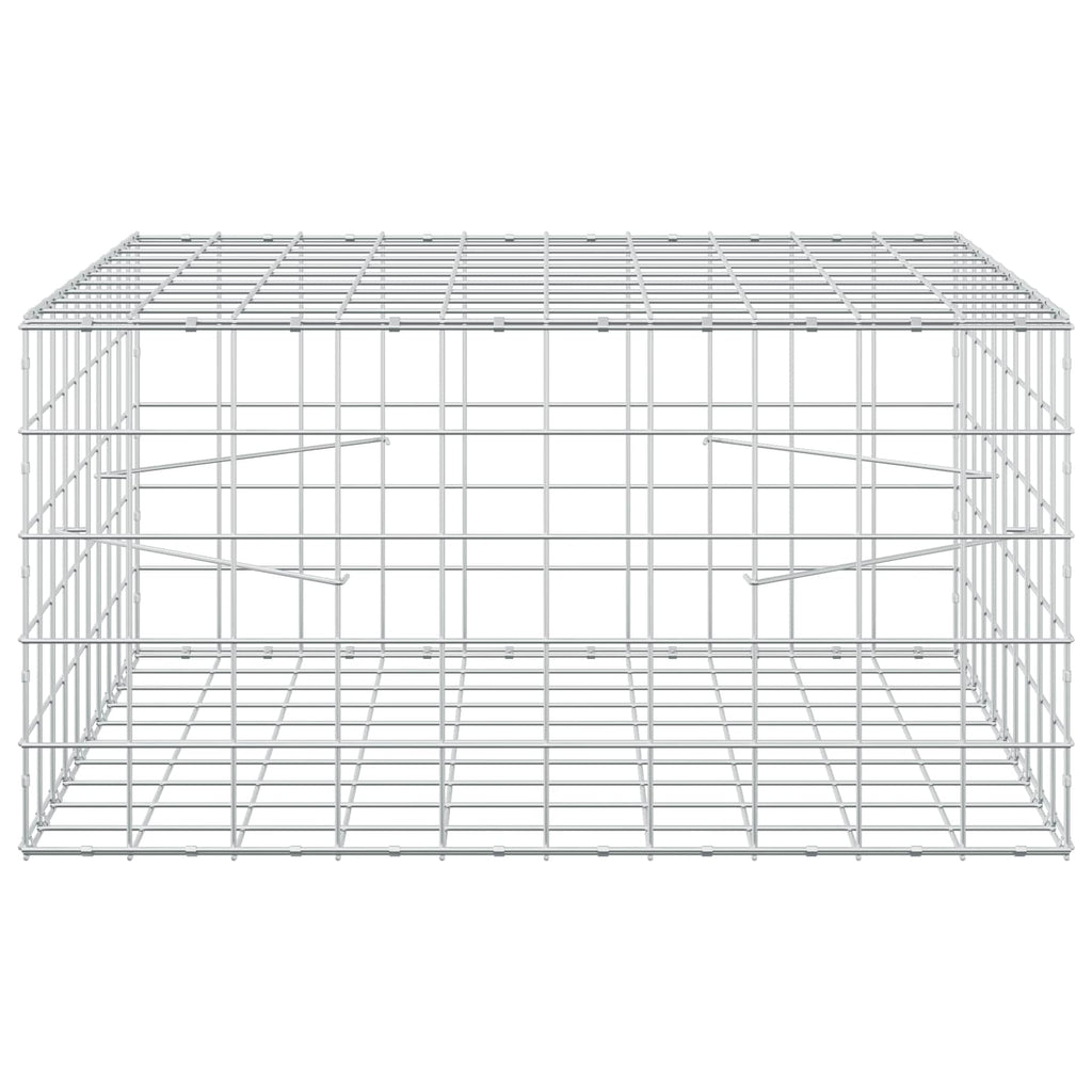 vidaXL Gabion z drutu 3,5 mm i siatką 10x10 cm 100x100x50 cm