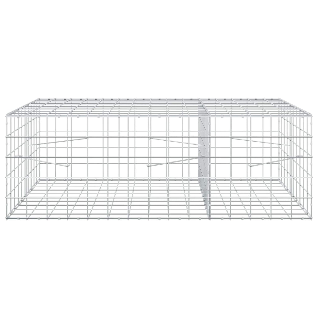 vidaXL Gabion z drutu 3,5 mm i siatką 10x10 cm 150x100x50 cm