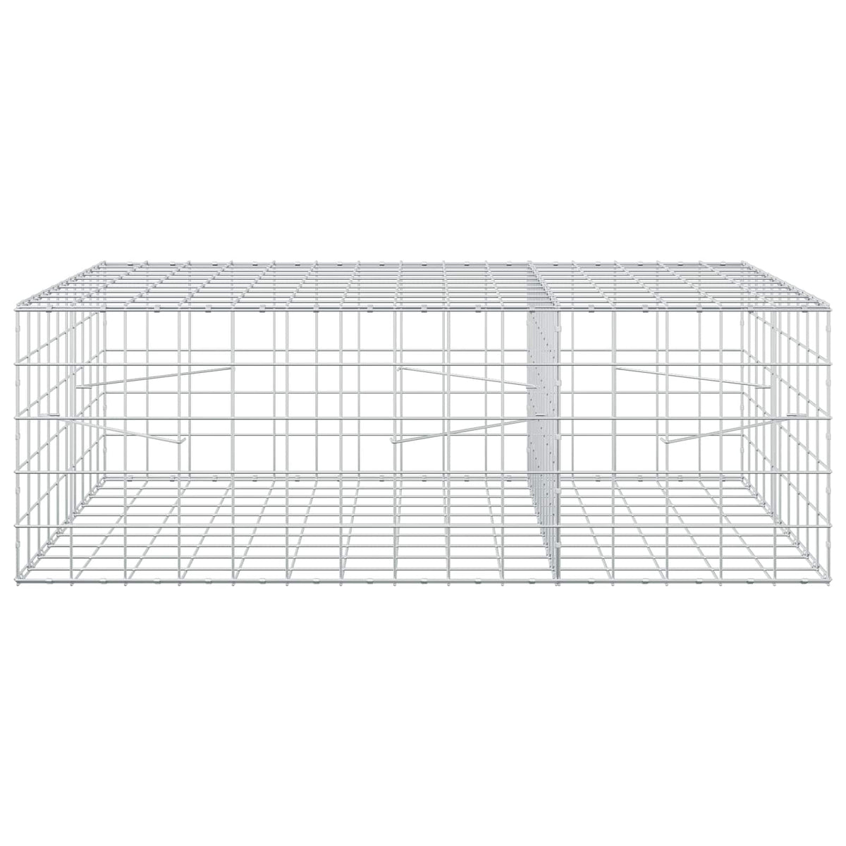 vidaXL Gabion z drutu 3,5 mm i siatką 10x10 cm 150x100x50 cm
