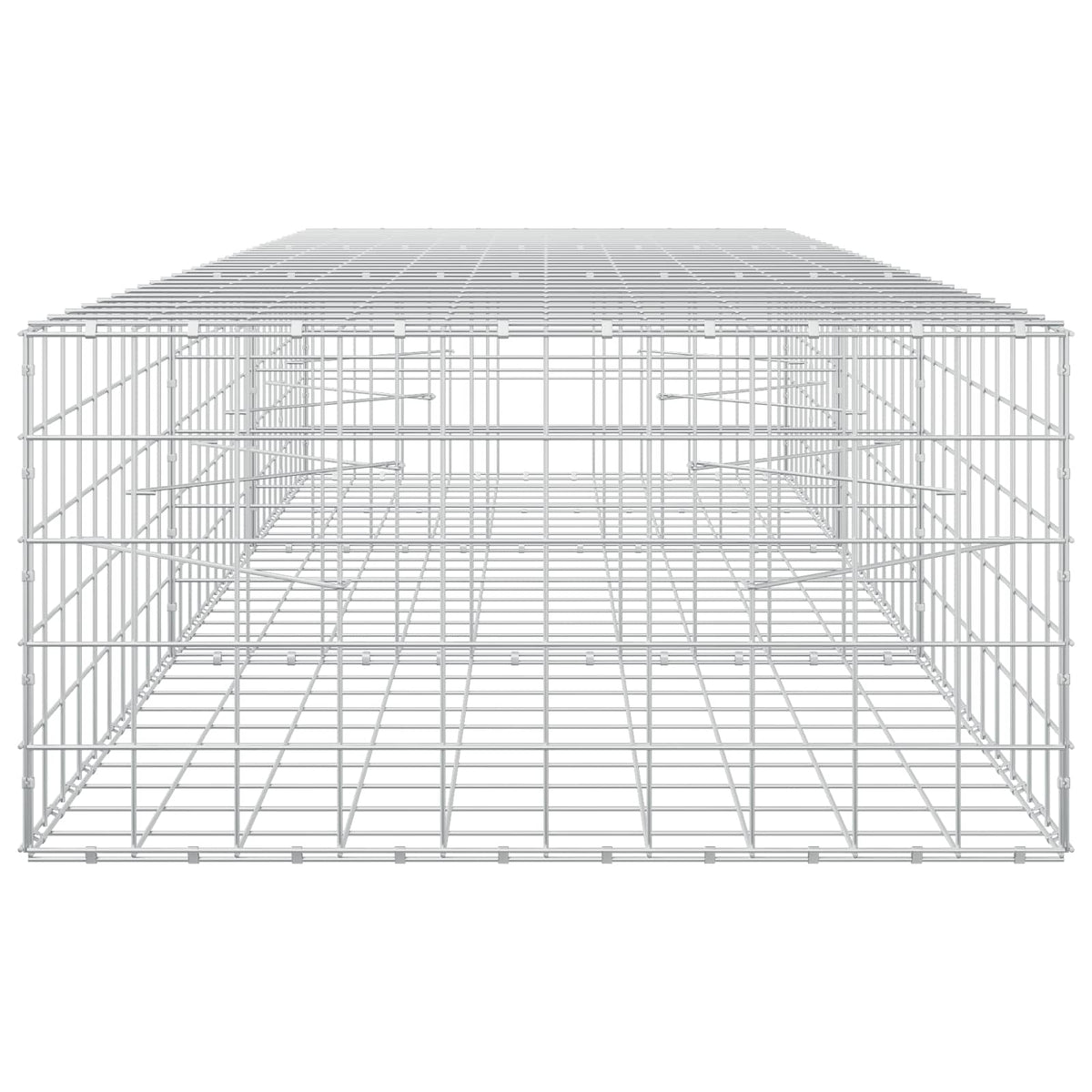 vidaXL Gabion z drutu 3,5 mm i siatką 10x10 cm 300x100x50 cm