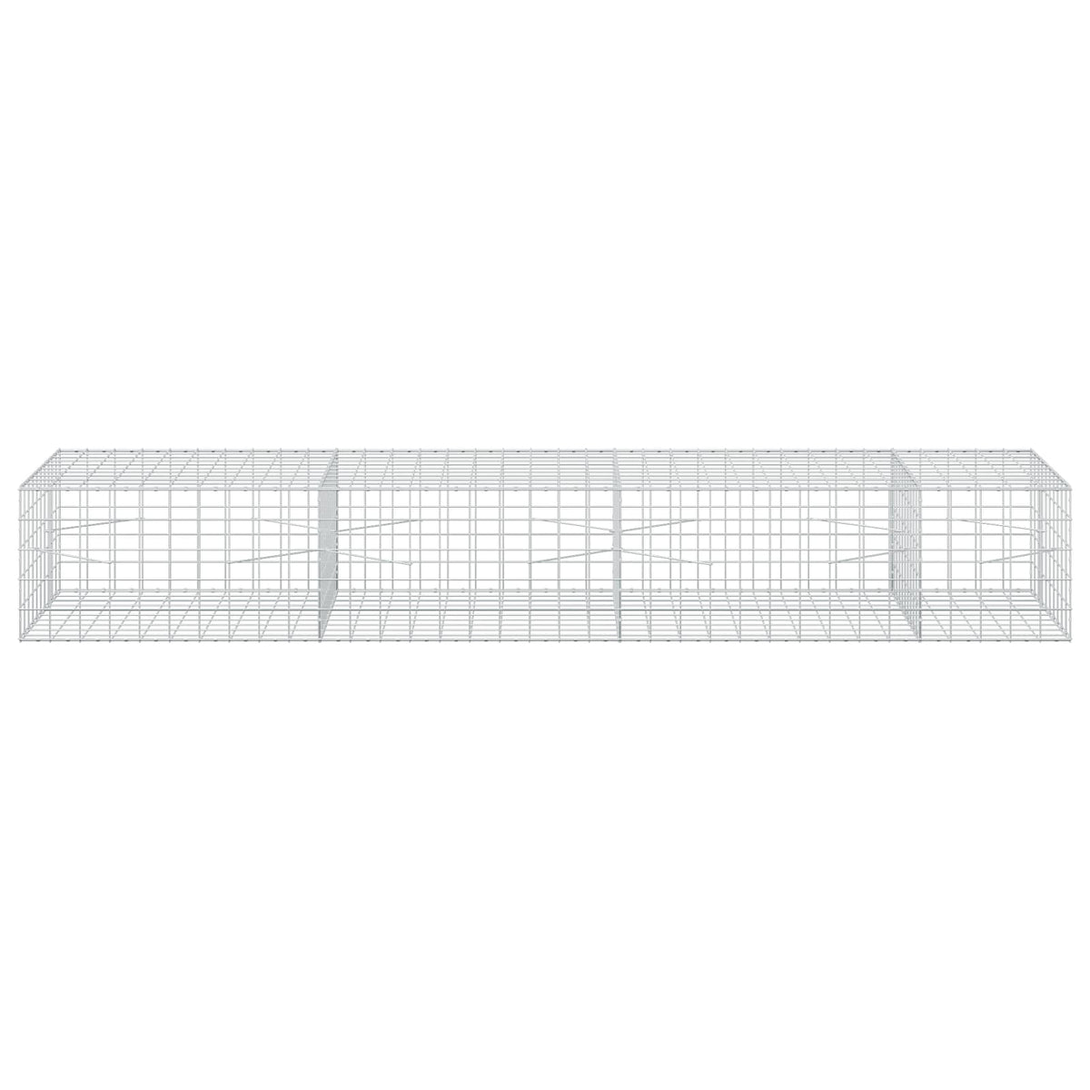 vidaXL Gabion z drutu 3,5 mm i siatką 10x10 cm 350x100x50 cm
