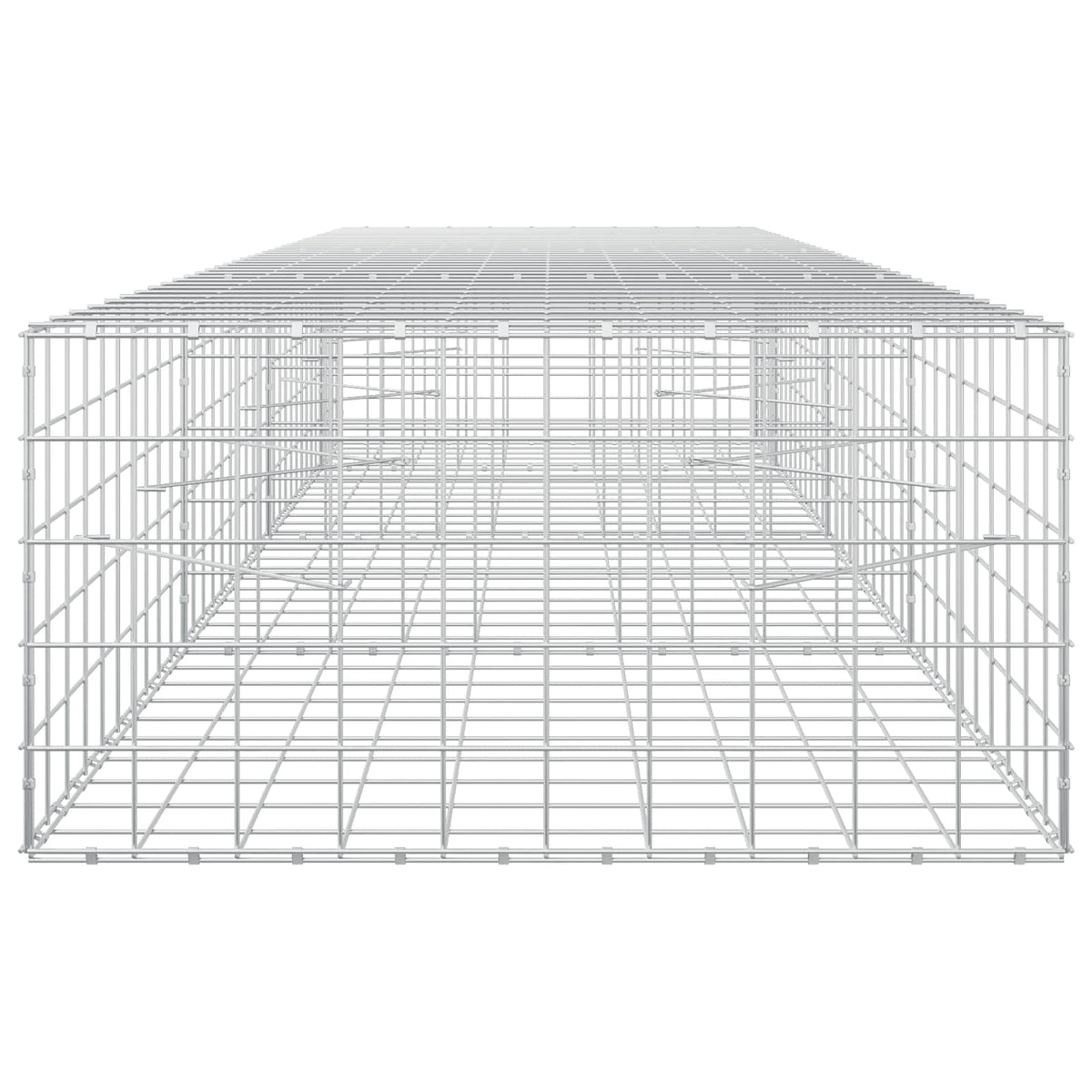 vidaXL Gabion z drutu 3,5 mm i siatką 10x10 cm 350x100x50 cm