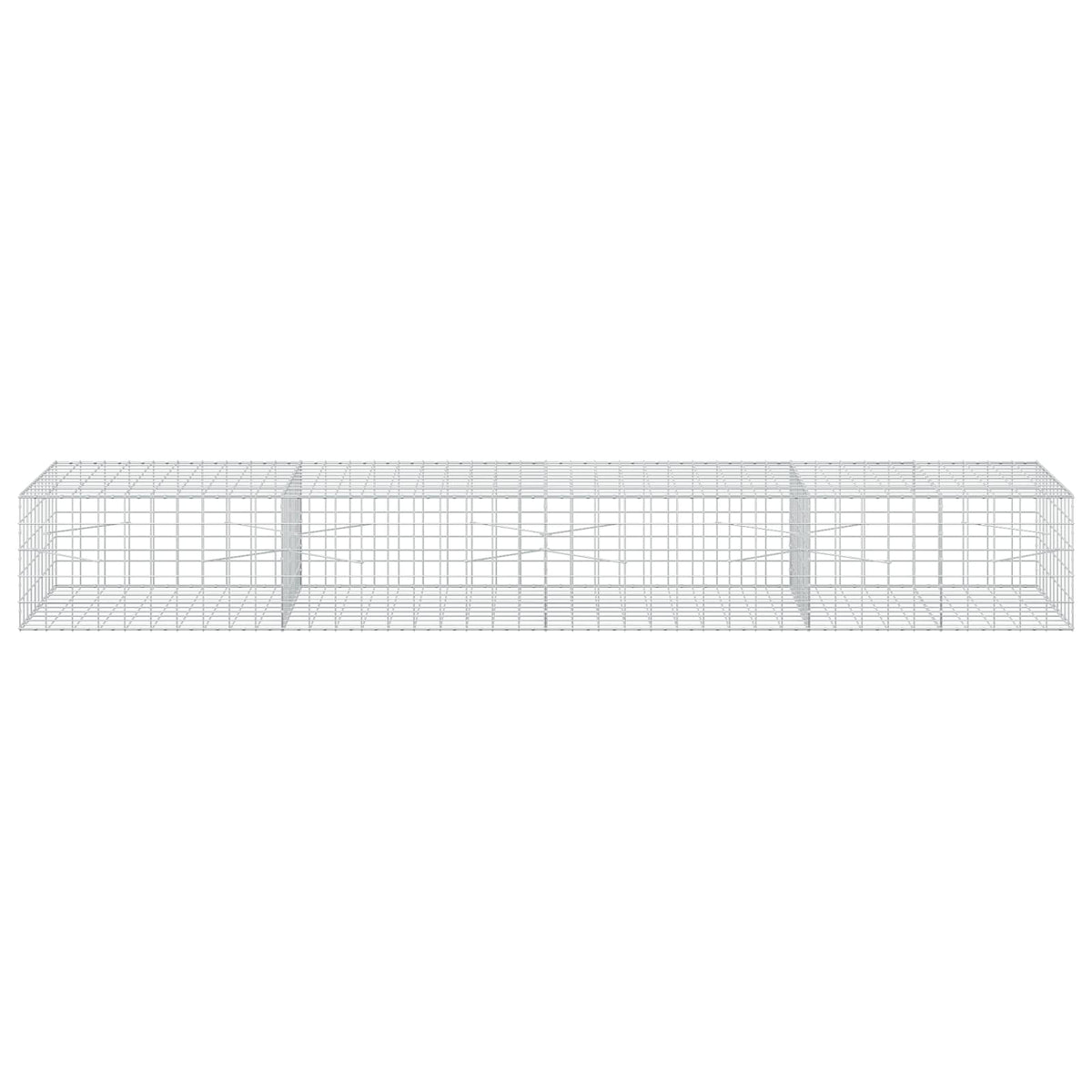 vidaXL Gabion z drutu 3,5 mm i siatką 10x10 cm 400x100x50 cm