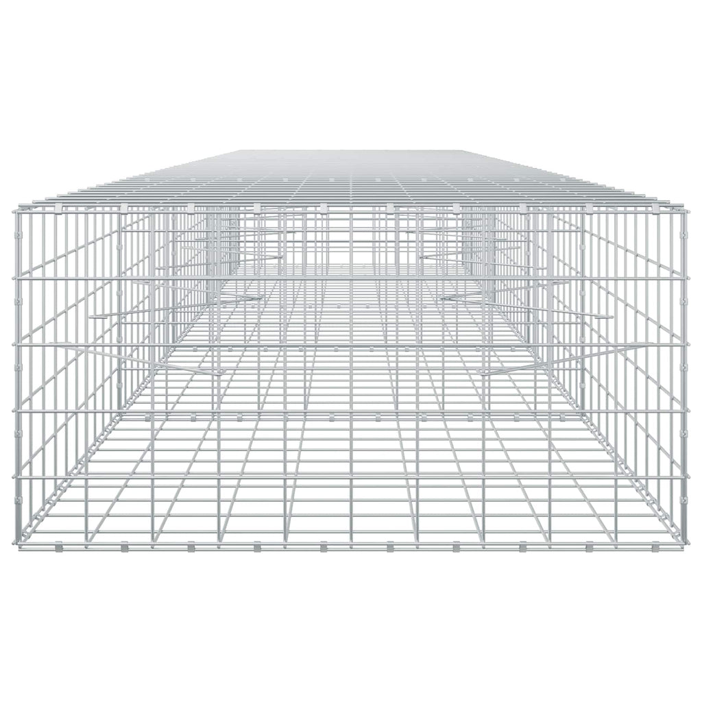 vidaXL Gabion z drutu 3,5 mm i siatką 10x10 cm 450x100x50 cm