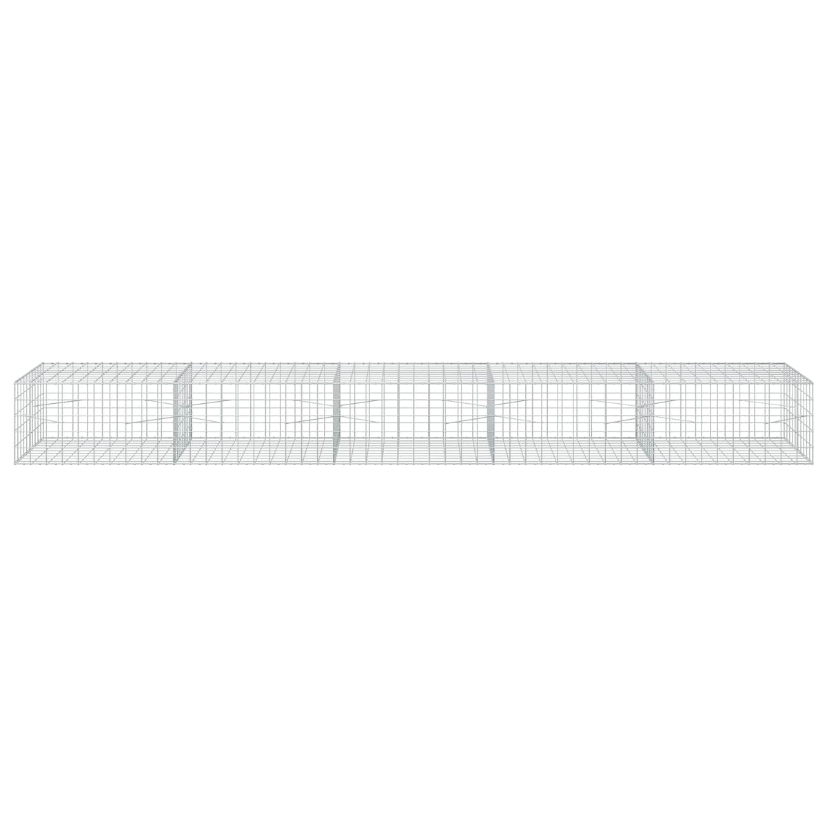vidaXL Gabion z drutu 3,5 mm i siatką 10x10 cm 500x100x50 cm