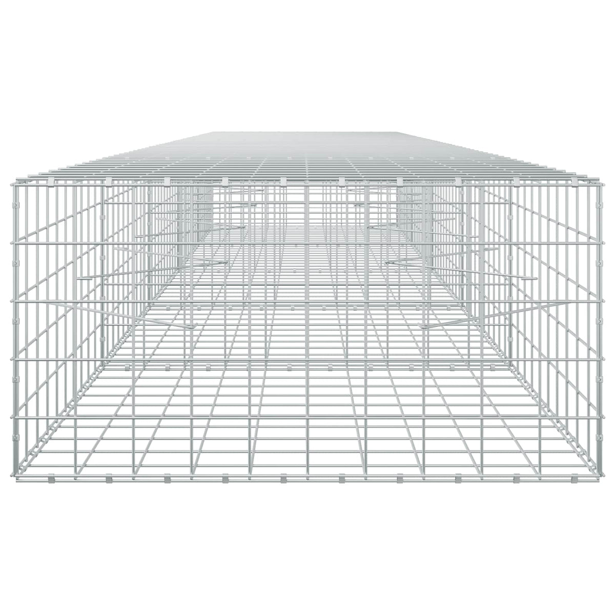 vidaXL Gabion z drutu 3,5 mm i siatką 10x10 cm 500x100x50 cm