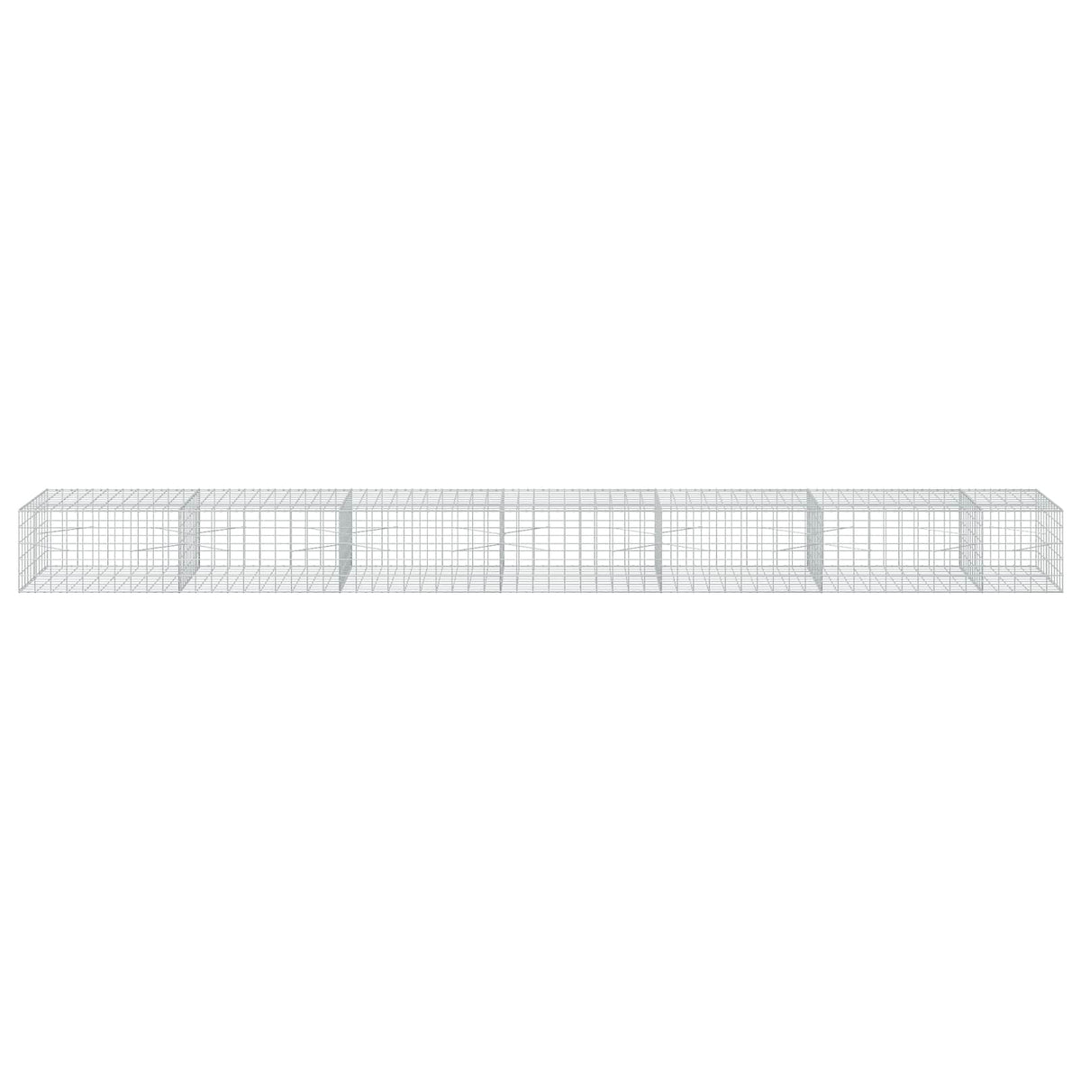 vidaXL Gabion z drutu 3,5 mm i siatką 10x10 cm 650x100x50 cm