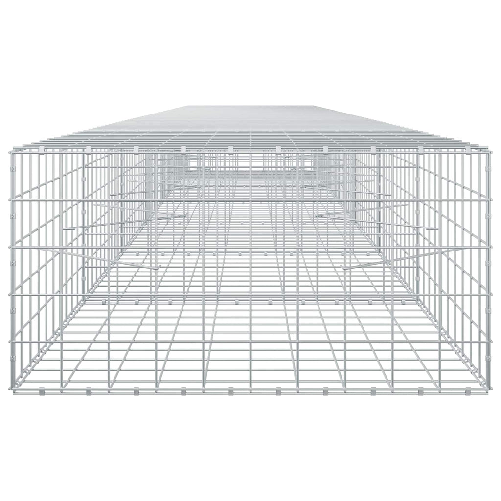 vidaXL Gabion z drutu 3,5 mm i siatką 10x10 cm 650x100x50 cm