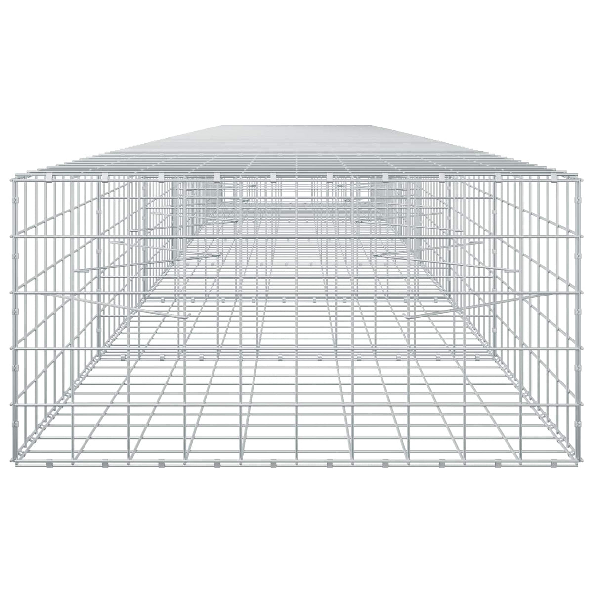 vidaXL Gabion z drutu 3,5 mm i siatką 10x10 cm 650x100x50 cm