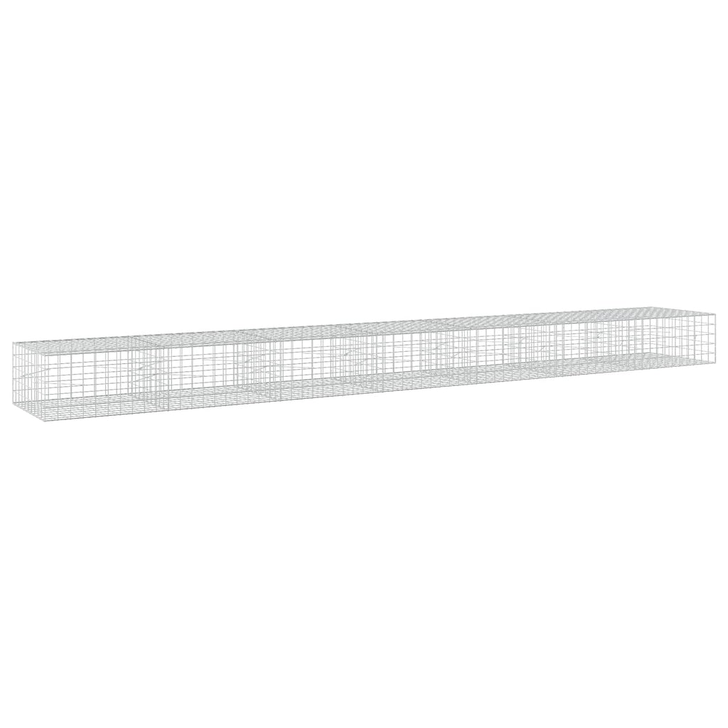 vidaXL Gabion z drutu 3,5 mm i siatką 10x10 cm 700x100x50 cm