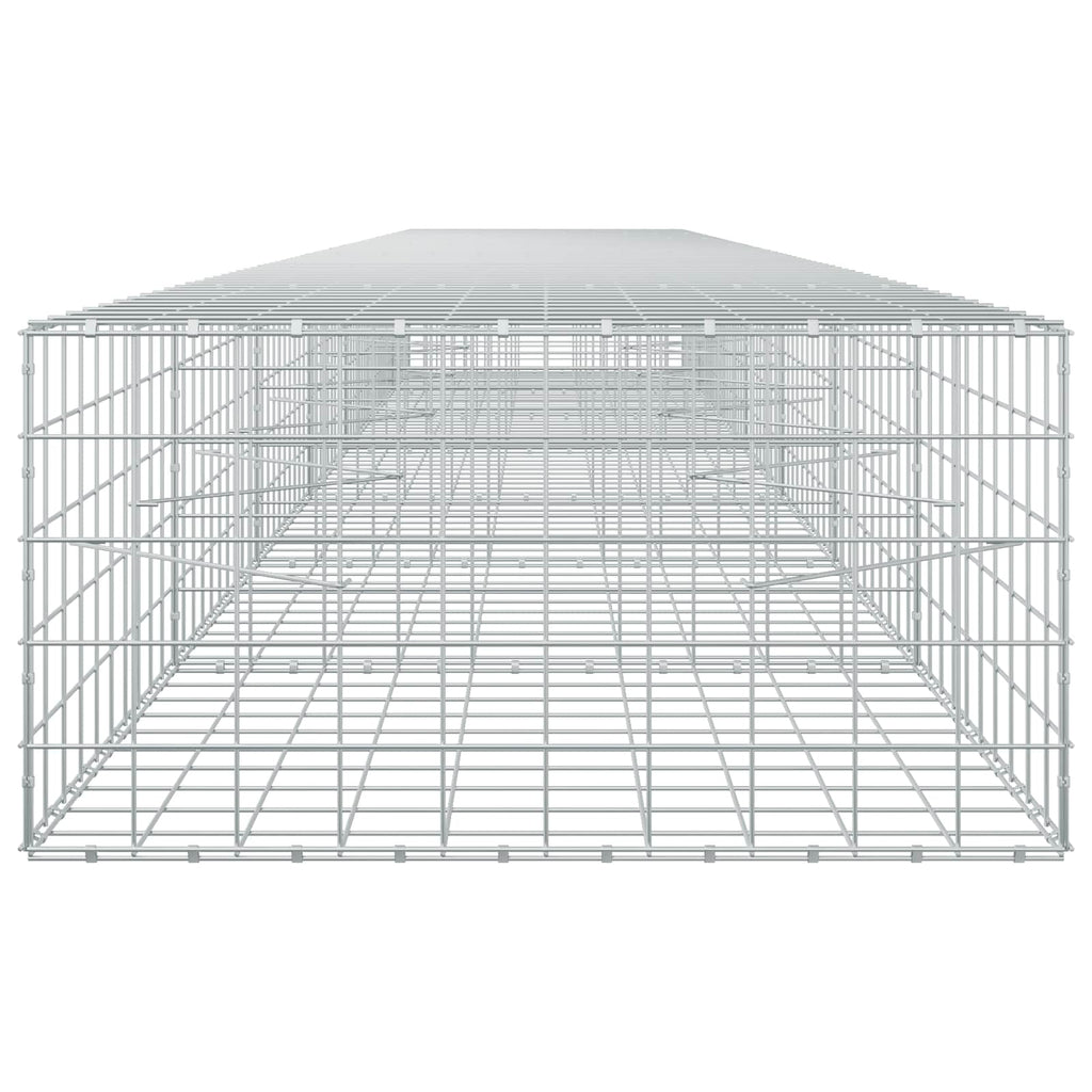 vidaXL Gabion z drutu 3,5 mm i siatką 10x10 cm 700x100x50 cm
