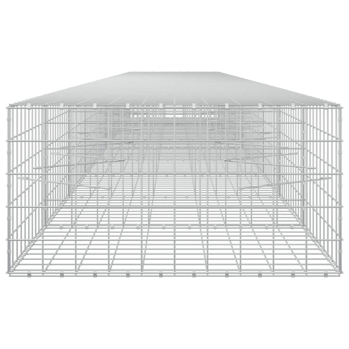 vidaXL Gabion z drutu 3,5 mm i siatką 10x10 cm 950x100x50 cm