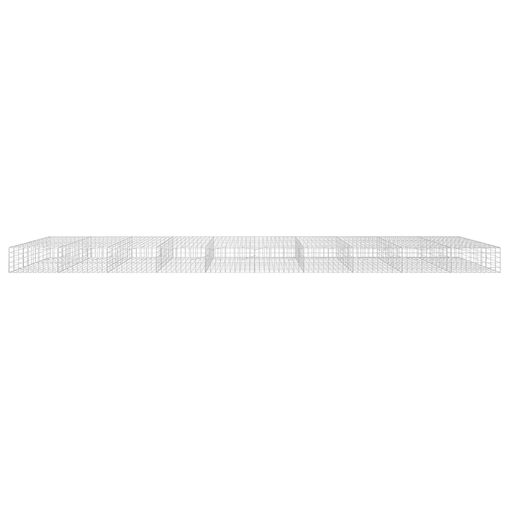 vidaXL Gabion z drutu 3,5 mm i siatką 10x10 cm 1000x100x50 cm