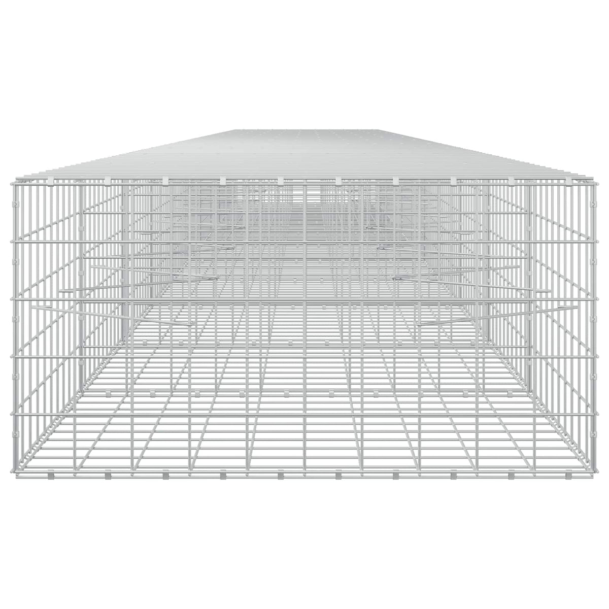 vidaXL Gabion z drutu 3,5 mm i siatką 10x10 cm 1050x100x50 cm
