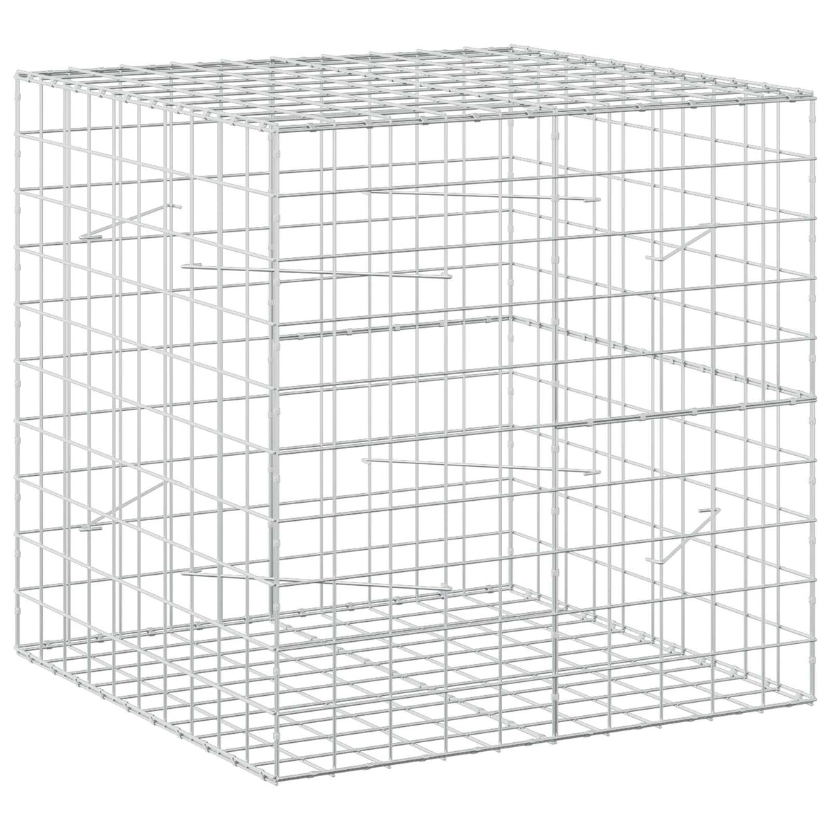 vidaXL Gabion z drutu 3,5 mm i siatką 10x10 cm 100x100x100 cm