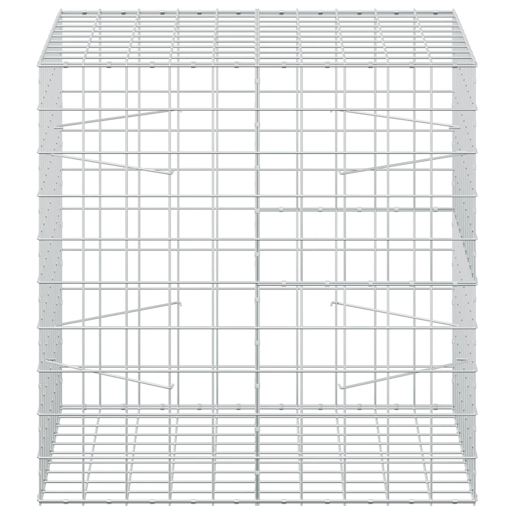 vidaXL Gabion z drutu 3,5 mm i siatką 10x10 cm 100x100x100 cm