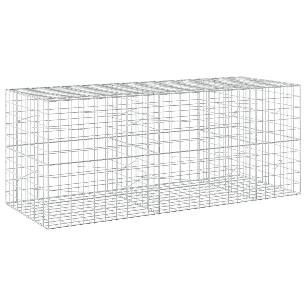 vidaXL Gabion z drutu 3,5 mm i siatką 10x10 cm 250x100x100 cm