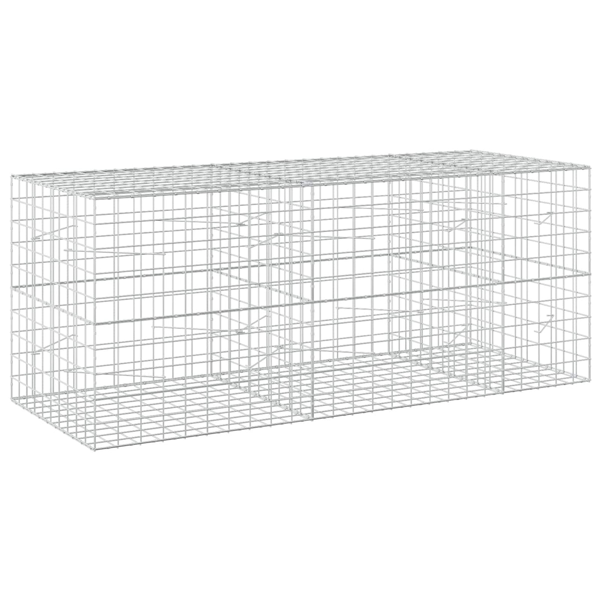 vidaXL Gabion z drutu 3,5 mm i siatką 10x10 cm 250x100x100 cm