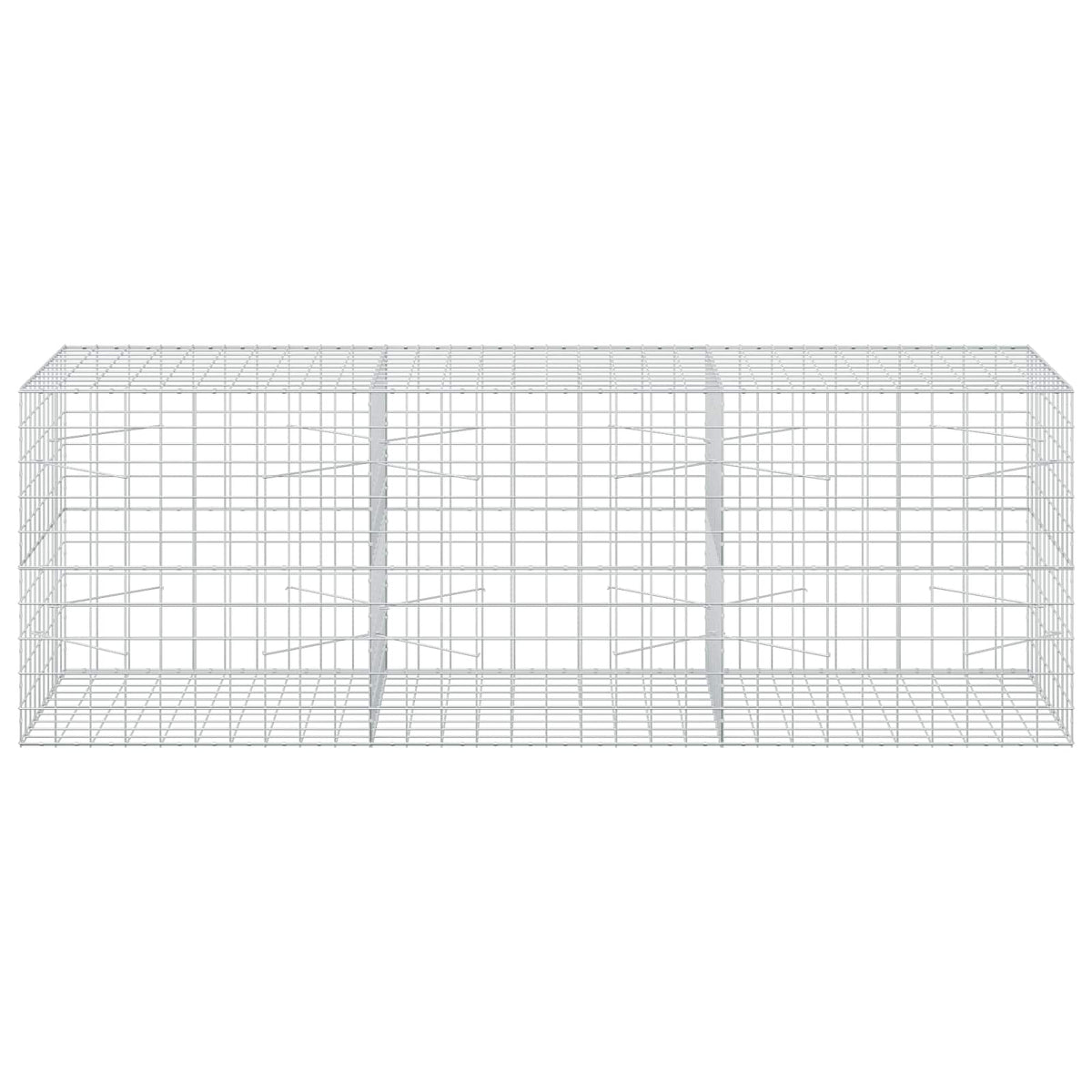 vidaXL Gabion z drutu 3,5 mm i siatką 10x10 cm 300x100x100 cm