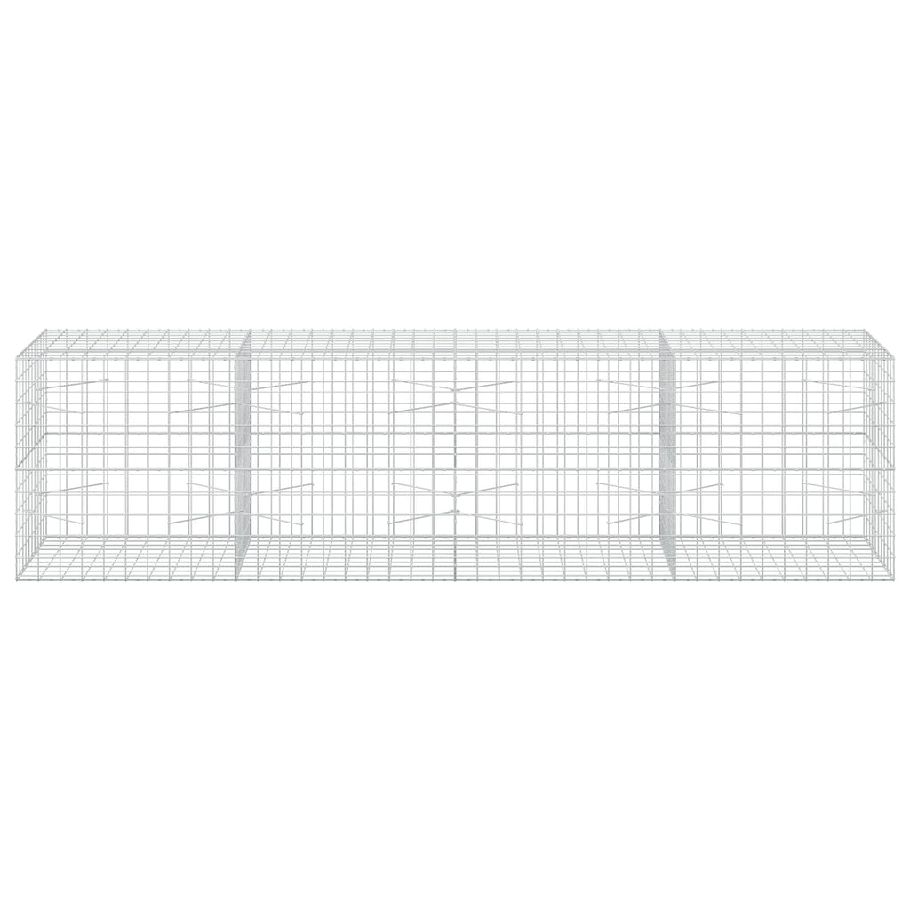 vidaXL Gabion z drutu 3,5 mm i siatką 10x10 cm 400x100x100 cm