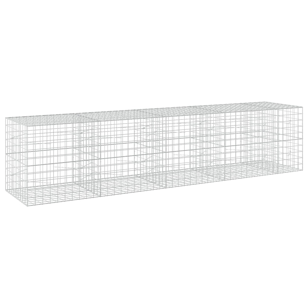 vidaXL Gabion z drutu 3,5 mm i siatką 10x10 cm 450x100x100 cm