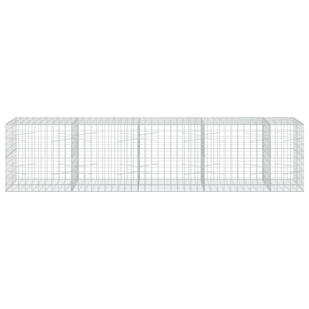 vidaXL Gabion z drutu 3,5 mm i siatką 10x10 cm 450x100x100 cm