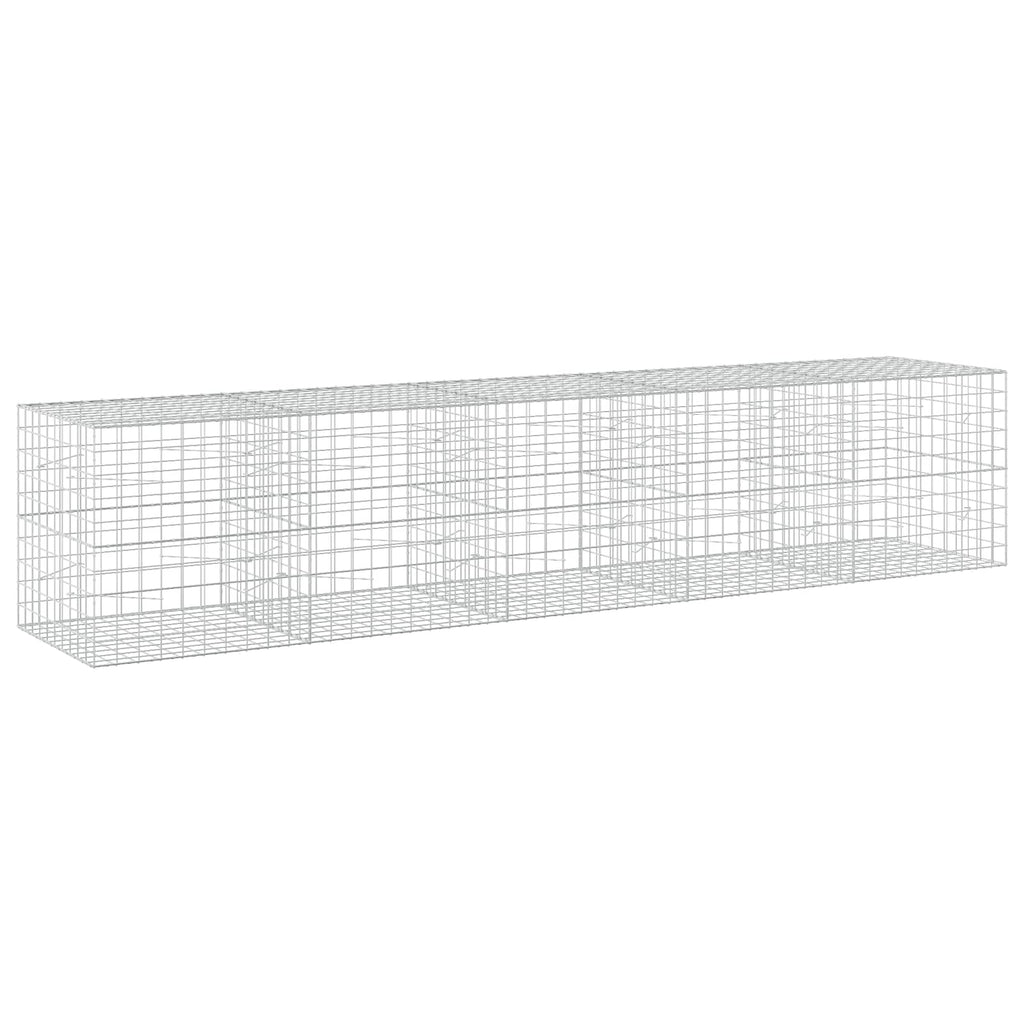 vidaXL Gabion z drutu 3,5 mm i siatką 10x10 cm 500x100x100 cm
