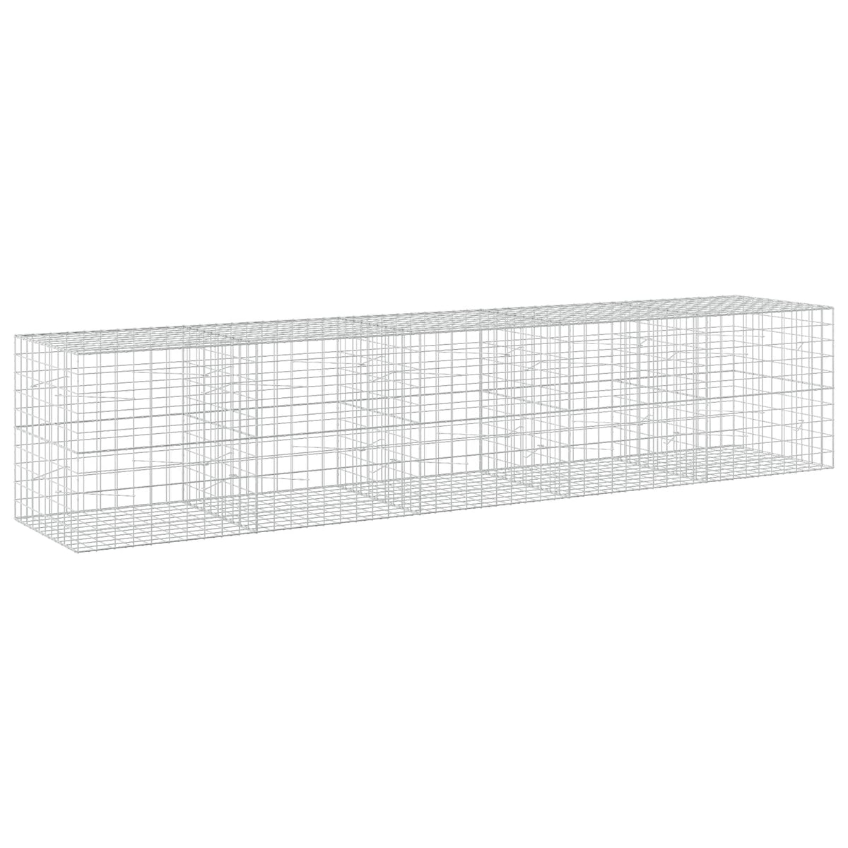 vidaXL Gabion z drutu 3,5 mm i siatką 10x10 cm 500x100x100 cm