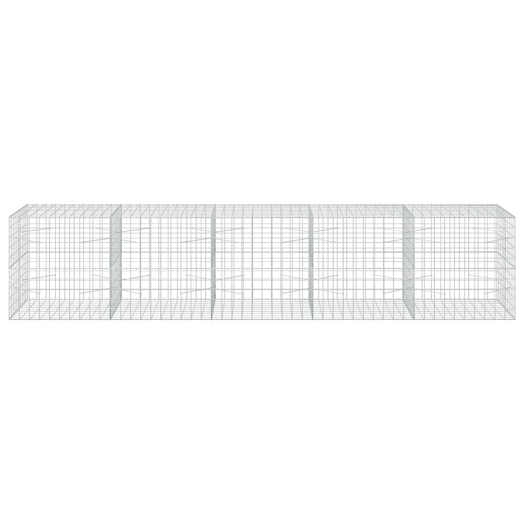 vidaXL Gabion z drutu 3,5 mm i siatką 10x10 cm 500x100x100 cm