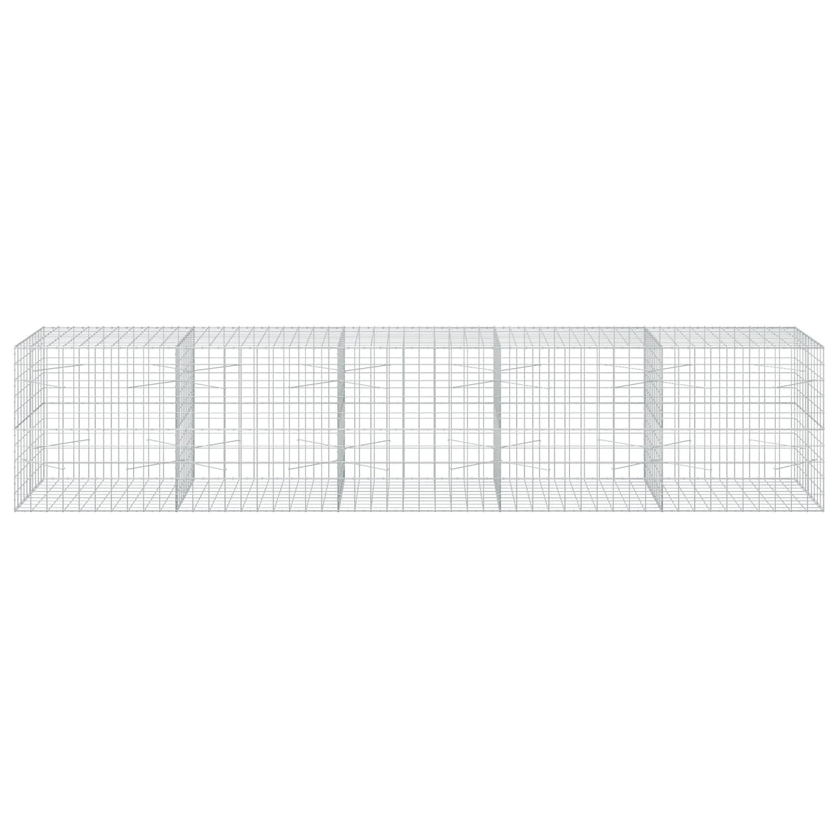 vidaXL Gabion z drutu 3,5 mm i siatką 10x10 cm 500x100x100 cm