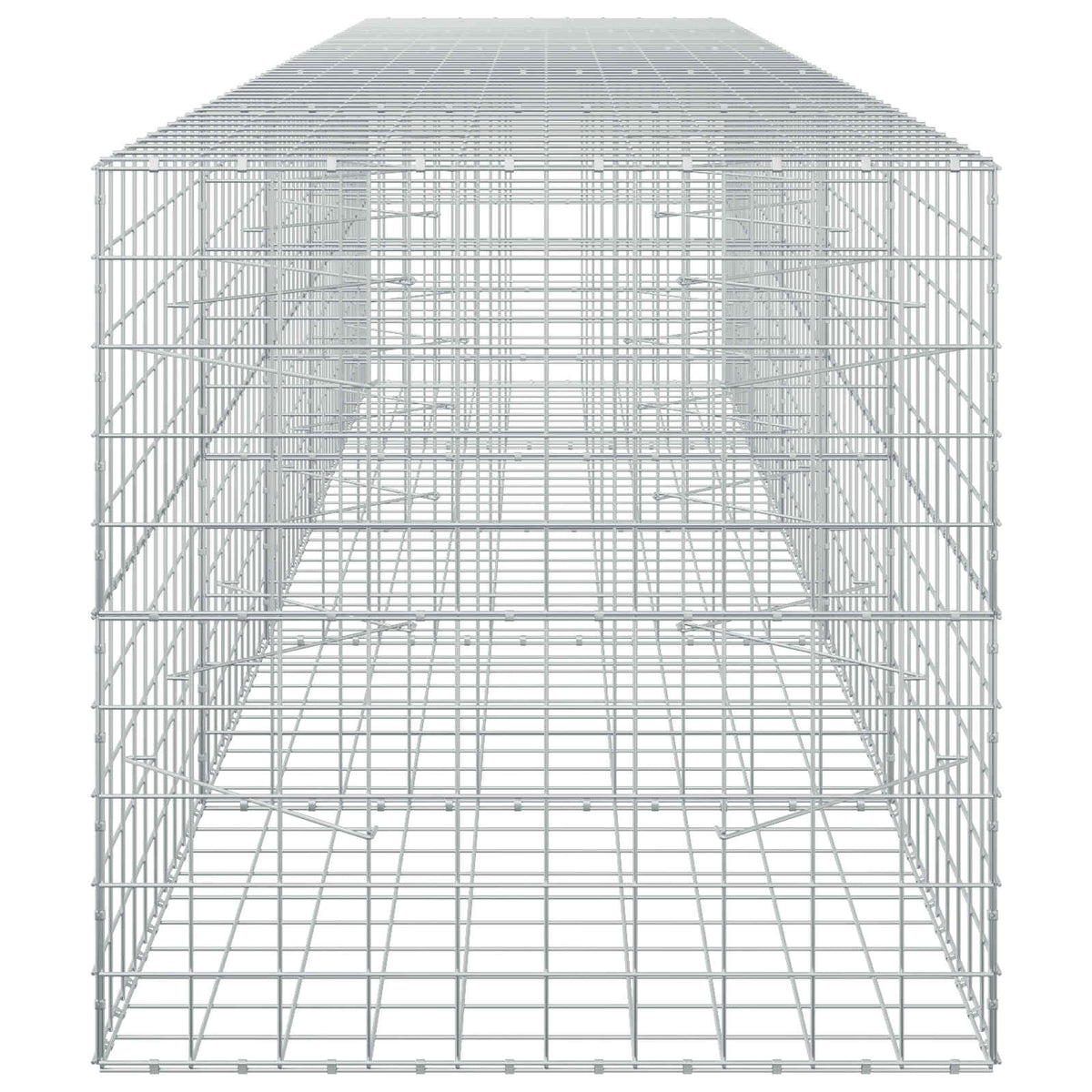 vidaXL Gabion z drutu 3,5 mm i siatką 10x10 cm 500x100x100 cm