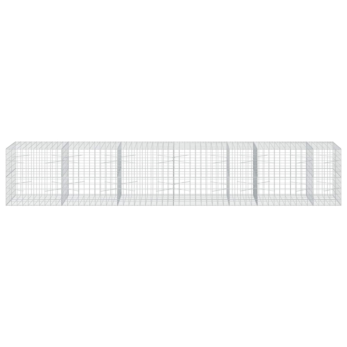 vidaXL Gabion z drutu 3,5 mm i siatką 10x10 cm 550x100x100 cm