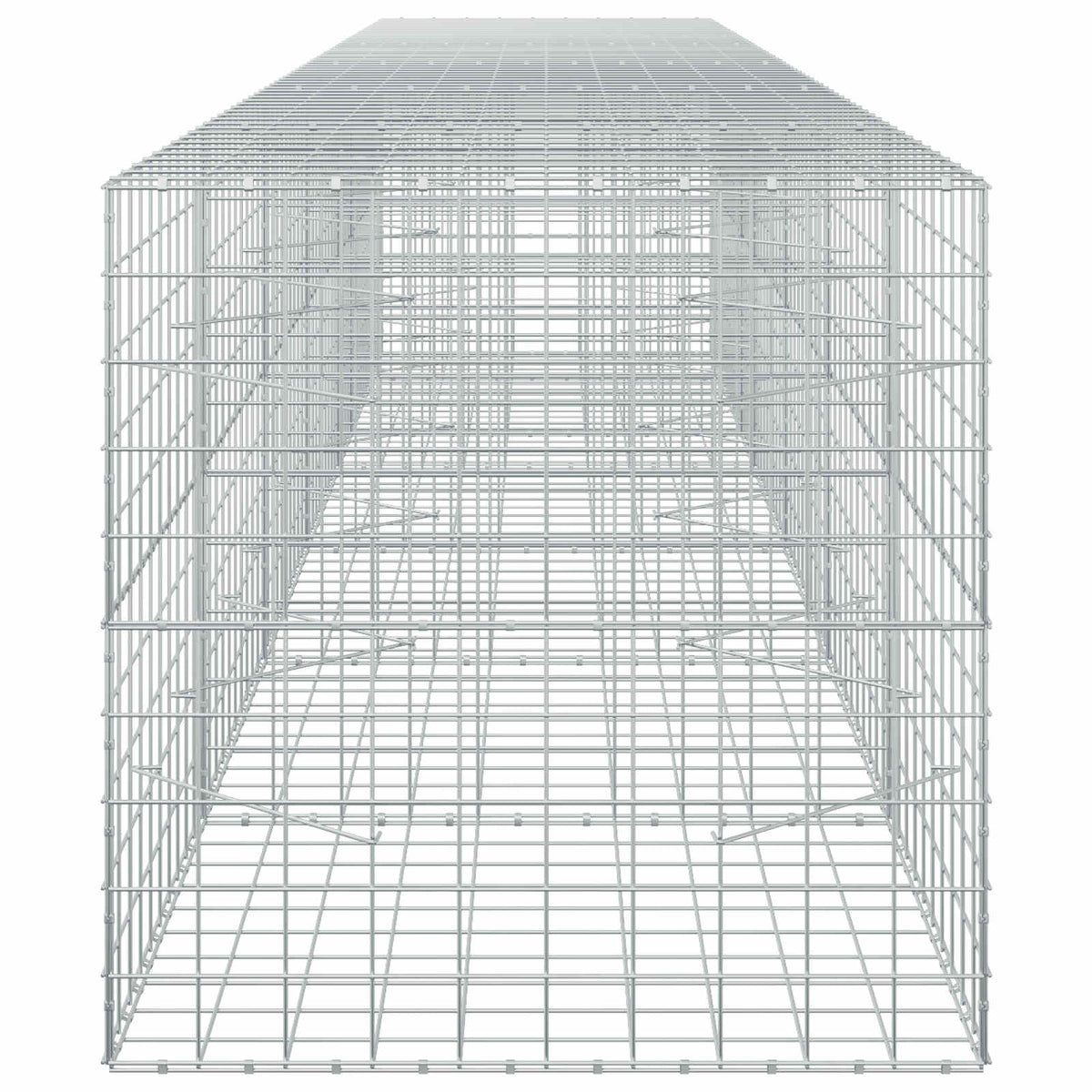 vidaXL Gabion z drutu 3,5 mm i siatką 10x10 cm 550x100x100 cm
