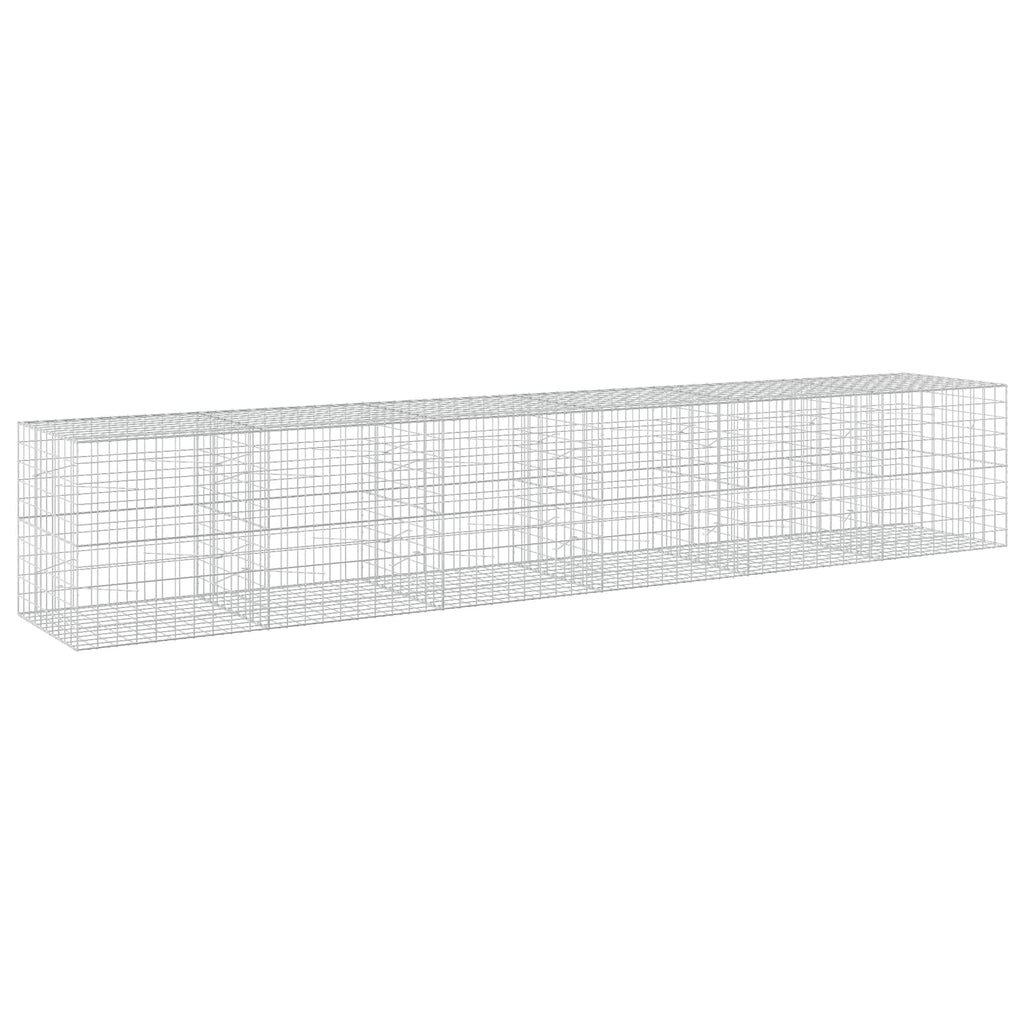 vidaXL Gabion z drutu 3,5 mm i siatką 10x10 cm 600x100x100 cm