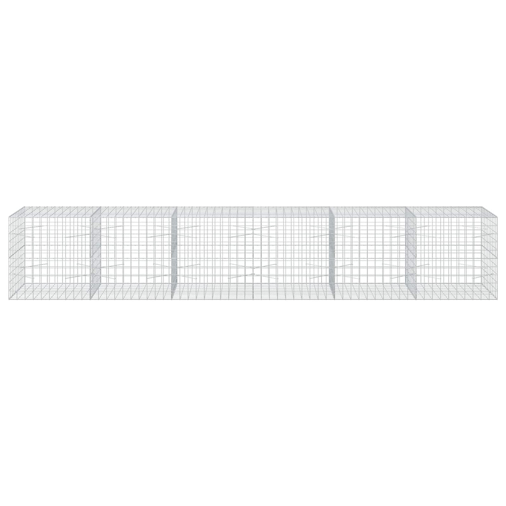 vidaXL Gabion z drutu 3,5 mm i siatką 10x10 cm 600x100x100 cm