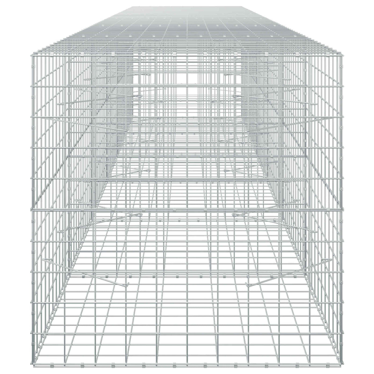 vidaXL Gabion z drutu 3,5 mm i siatką 10x10 cm 600x100x100 cm