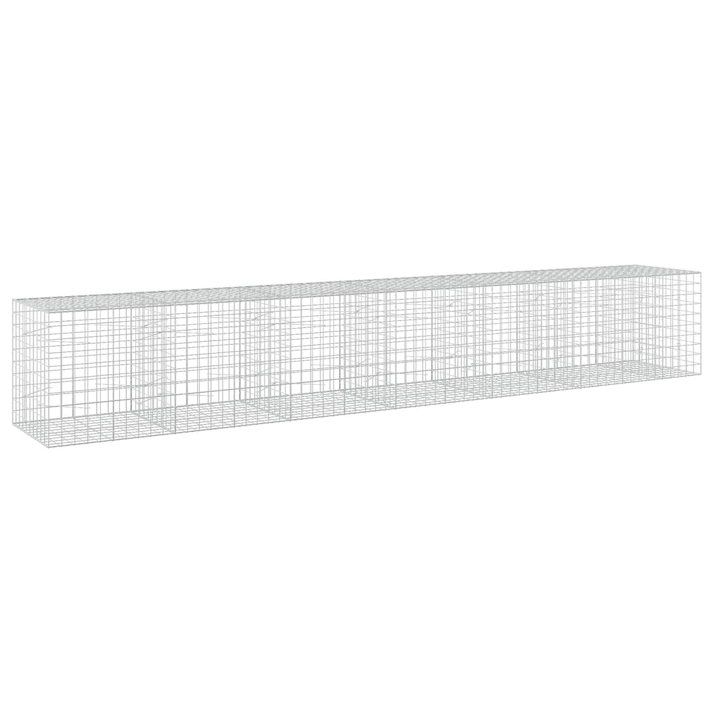 vidaXL Gabion z drutu 3,5 mm i siatką 10x10 cm 650x100x100 cm