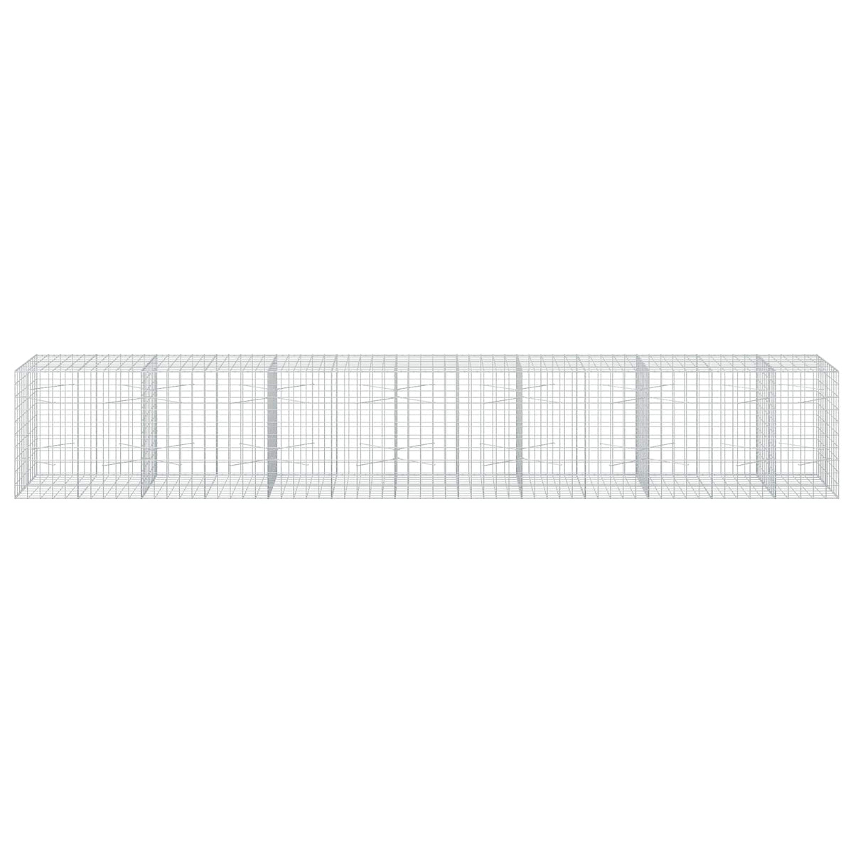 vidaXL Gabion z drutu 3,5 mm i siatką 10x10 cm 650x100x100 cm