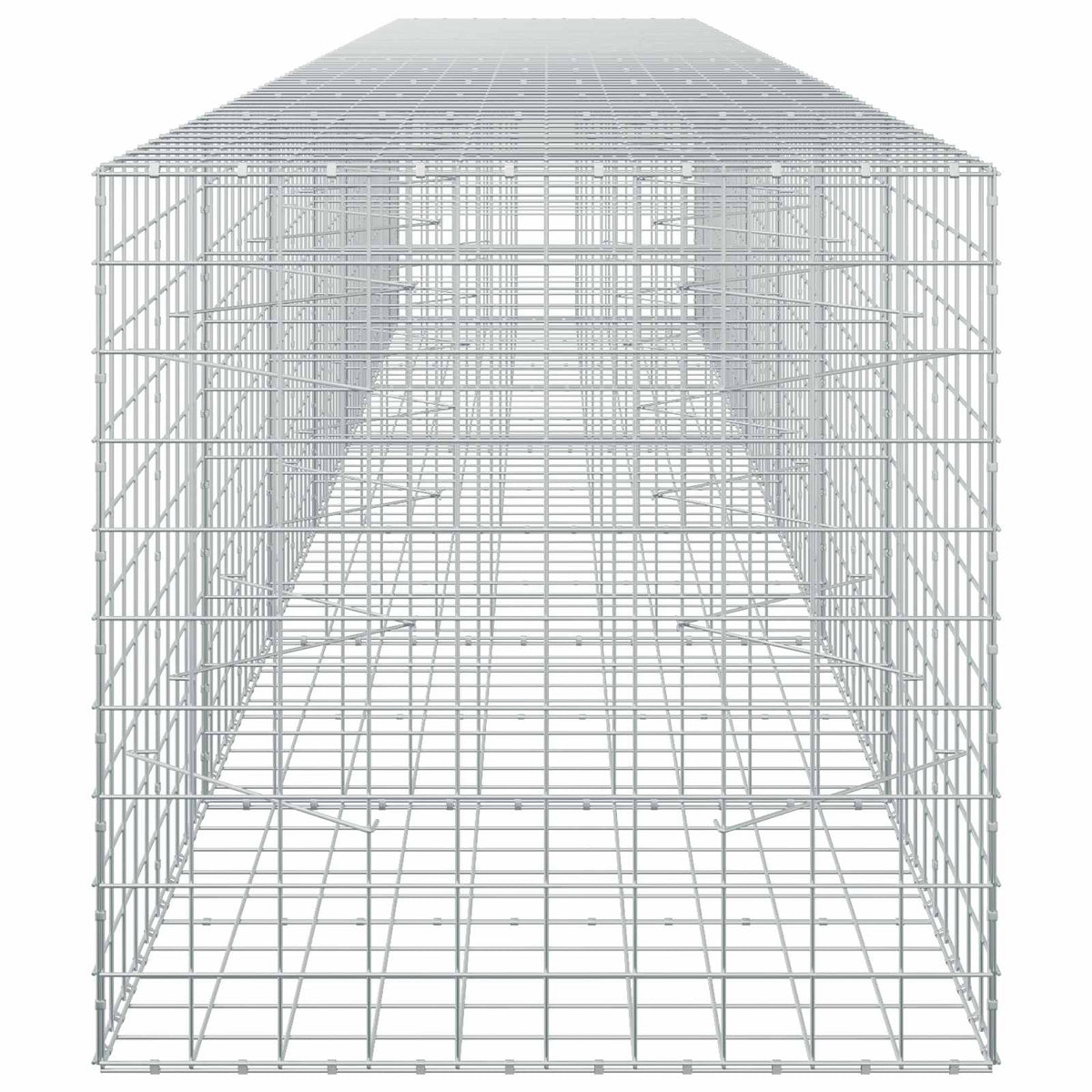 vidaXL Gabion z drutu 3,5 mm i siatką 10x10 cm 650x100x100 cm