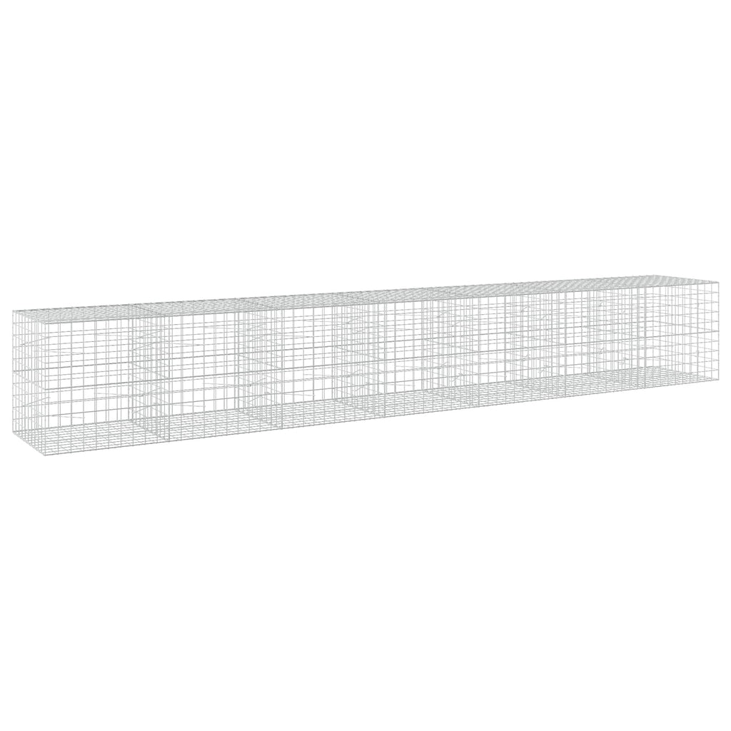 vidaXL Gabion z drutu 3,5 mm i siatką 10x10 cm 700x100x100 cm