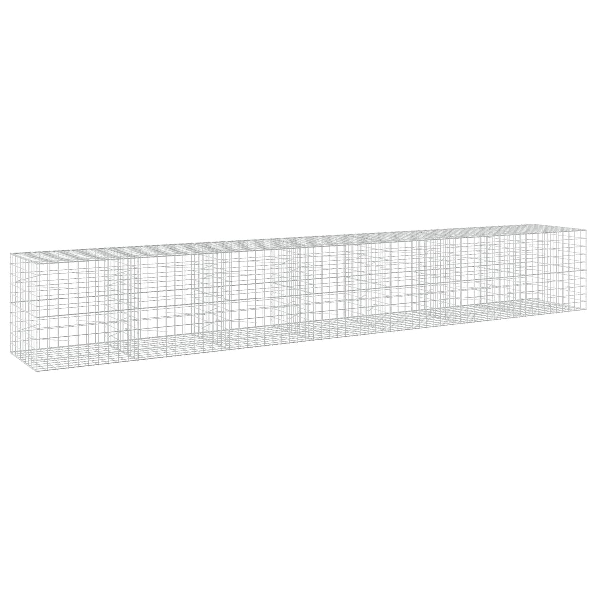 vidaXL Gabion z drutu 3,5 mm i siatką 10x10 cm 700x100x100 cm