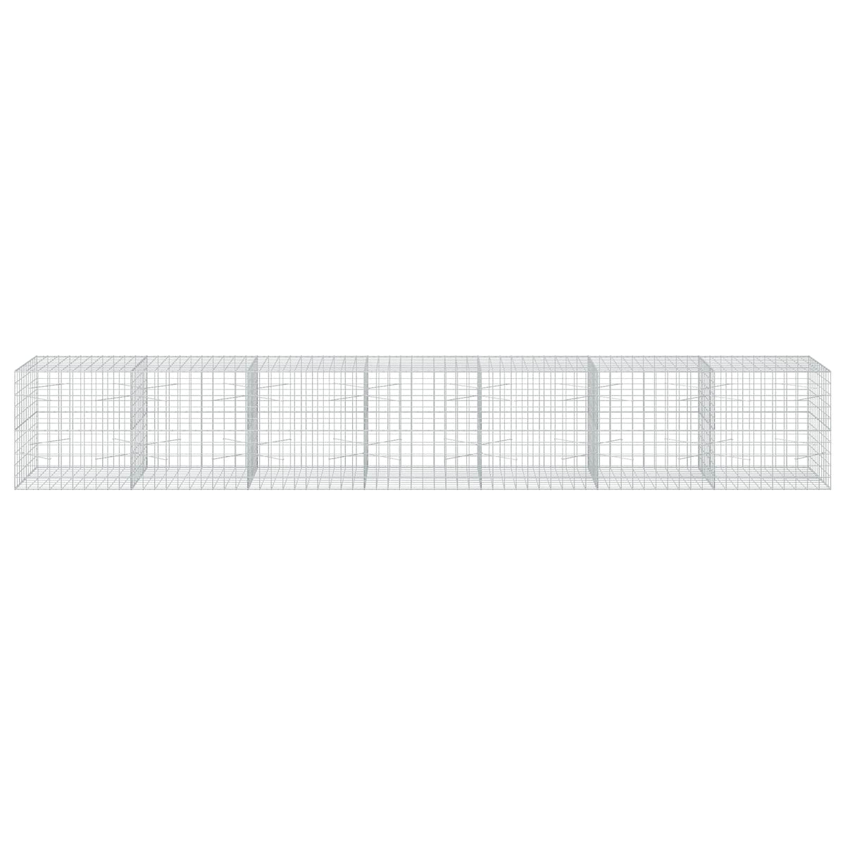 vidaXL Gabion z drutu 3,5 mm i siatką 10x10 cm 700x100x100 cm