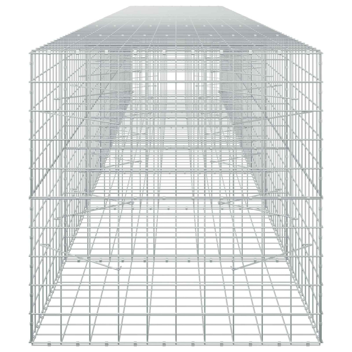 vidaXL Gabion z drutu 3,5 mm i siatką 10x10 cm 700x100x100 cm