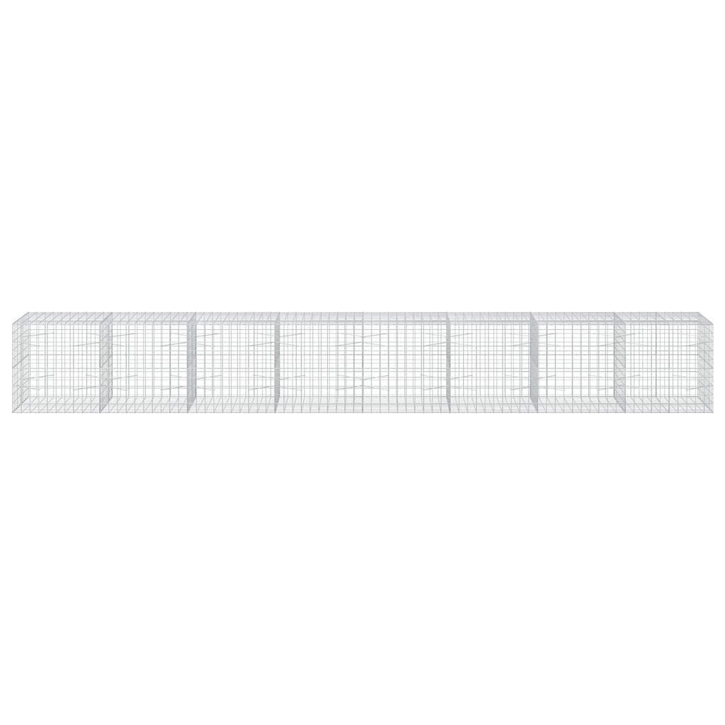 vidaXL Gabion z drutu 3,5 mm i siatką 10x10 cm 800x100x100 cm