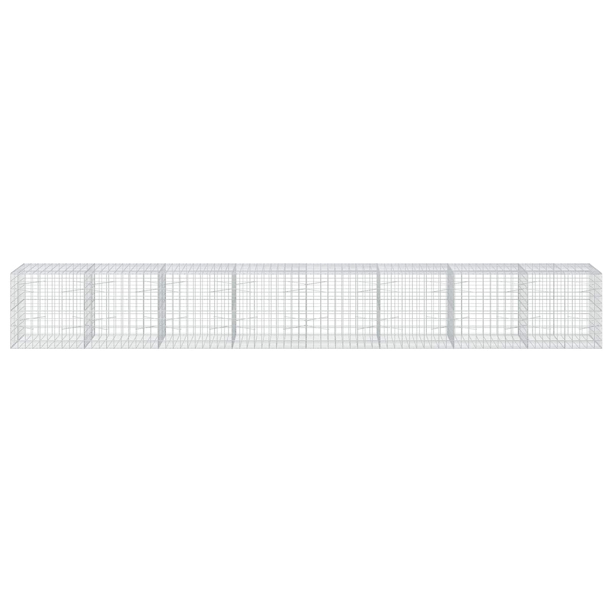 vidaXL Gabion z drutu 3,5 mm i siatką 10x10 cm 800x100x100 cm